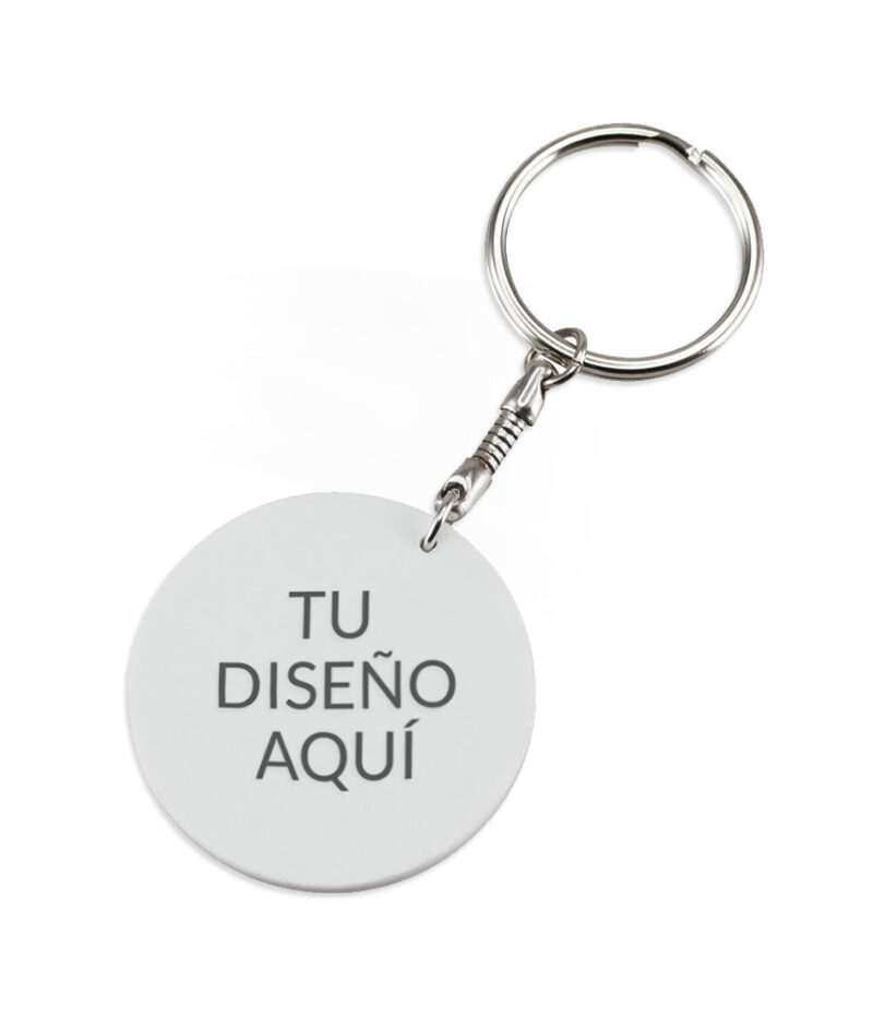 Llavero redondo personalizable